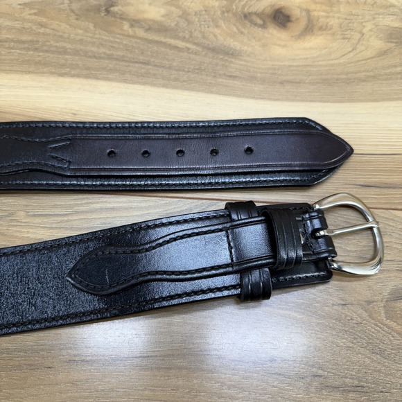 DON HUME Duty Belt 34 Black Leather 2.25 in Oklahoma USA Made - Picture 6 of 8